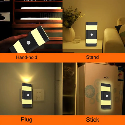 JB1001 Emergency Night Light Motion Sensor USB Rechargeable (Color May Vary)