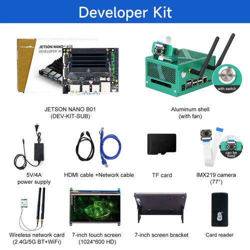 Jetson NANO 4GB Developer Kit (SUB) With Official Module For Artificial Intelligence Python Programming- Developer Kit