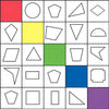 TTS Oti-Bot, Loti-Bot &amp; Pro-Bot Shapes Mat - Coding Activity Floor Mat, Geometry Shapes Learning, Durable Vinyl Design - STEM Programming &amp; Classroom Education | 125×125 cm