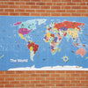 TTS World Outdoor &amp; Classroom Map - Bee-Bot &amp; Blue-Bot Compatible, Weather-Resistant Geography Wall / Floor Mat, Interactive Coding &amp; Spatial Learning, STEAM Education | 80×145 cm