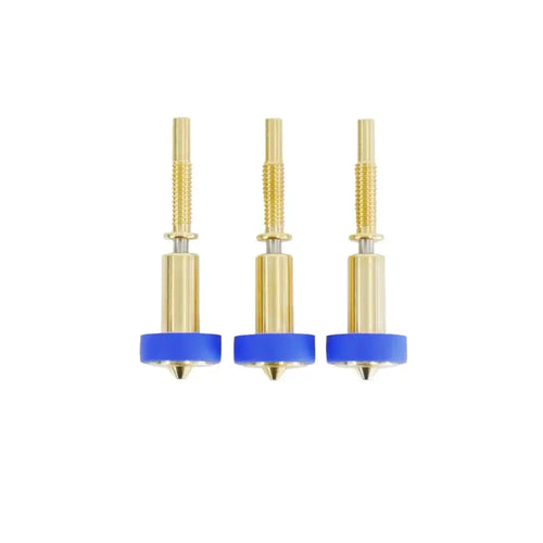 E3D Brass Revo High-Flow Nozzle Pack for 1.75mm Filament, 0.6mm Diameter - 3 Units