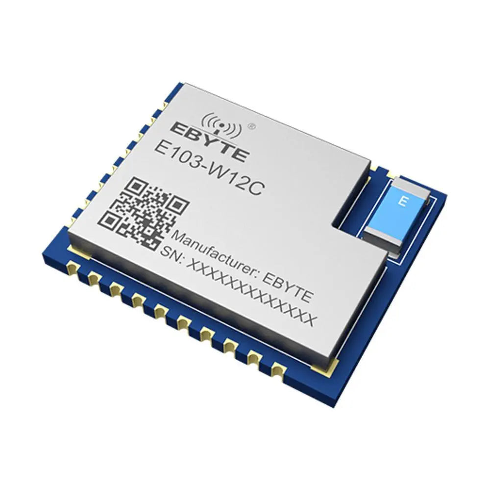 E103-W12C Small size 2.4GHz Low power consumption Serial wifi module Dialog solution chip—DA16200 serial WiFi module, AT command, Supports WEP/WPA/WPA2/WPA3