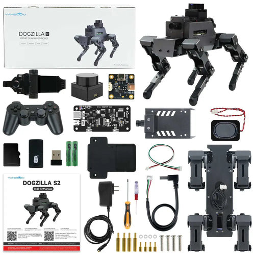Yahboom 12DOF AI Large Model Robot Dog DOGZILLA S2 for Raspberry Pi 5(without Raspberry Pi board)