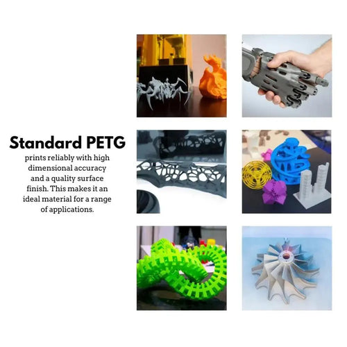 Grey - Standard PETG-GF Filament - 1.75mm, 1kg