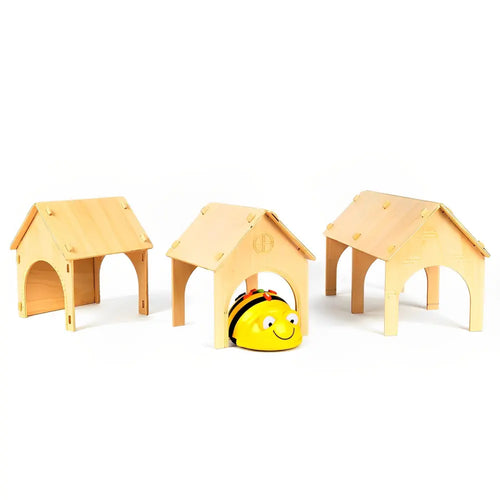 TTS Fun Kit 4 Bee-Bot with Wooden Tunnels, Trailer and Robot Sensor Fronts Bundle Pack