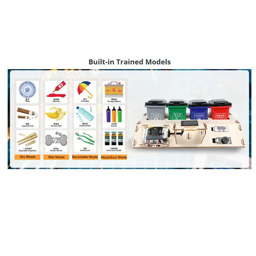 Hiwonder AI Vision Waste Classification Kit w/ Audio Broadcast Powered By Micro:bit