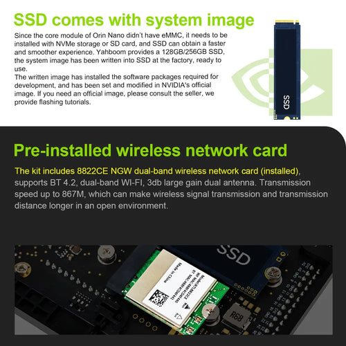 Jetson Orin Nano  SUPER Development Board 4GB RAM Based on NVIDIA Core Module for AI Deep Learning-Basic Kit