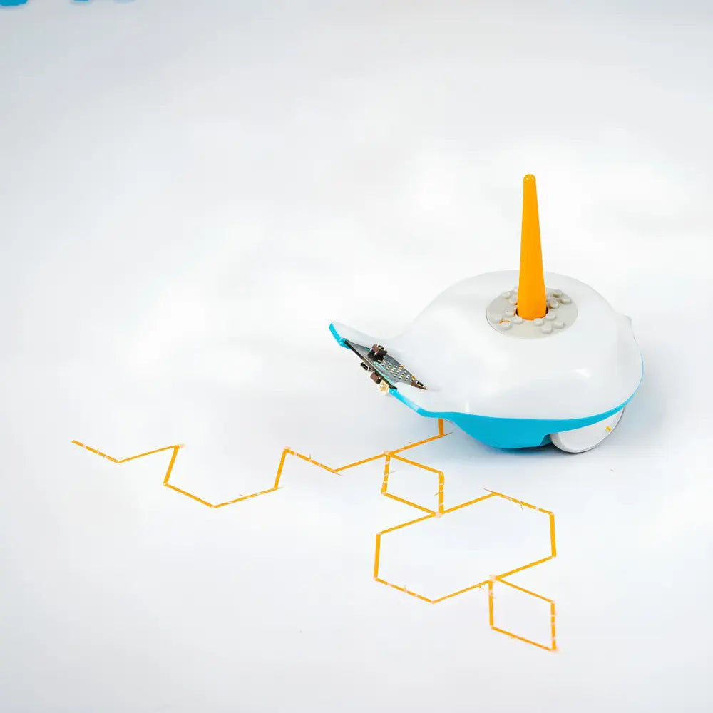 BirdBrain Finch Starter Flock w/micro:bit + Drawing &amp; Math Mat Bundle - STEM Coding Robot Toy for Kids, Children, Young Learners, Pupils Age 5+