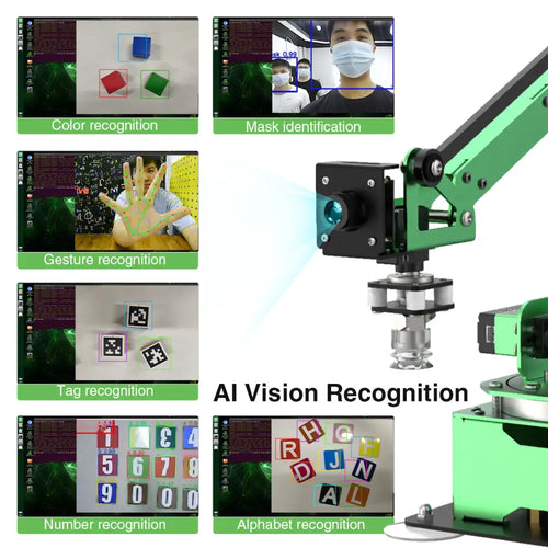 Hiwonder JetMax JETSON NANO Robot Arm ROS Open source Vision Recognition Program (Developer Kit)