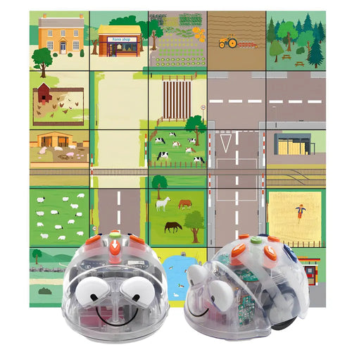 TTS 2 Blue-Bot Programmable Robot with FREE  Countryside Activity Mat - See &amp; Say Version - Educational STEM Learning Coding Robotics for Kids Age 3+