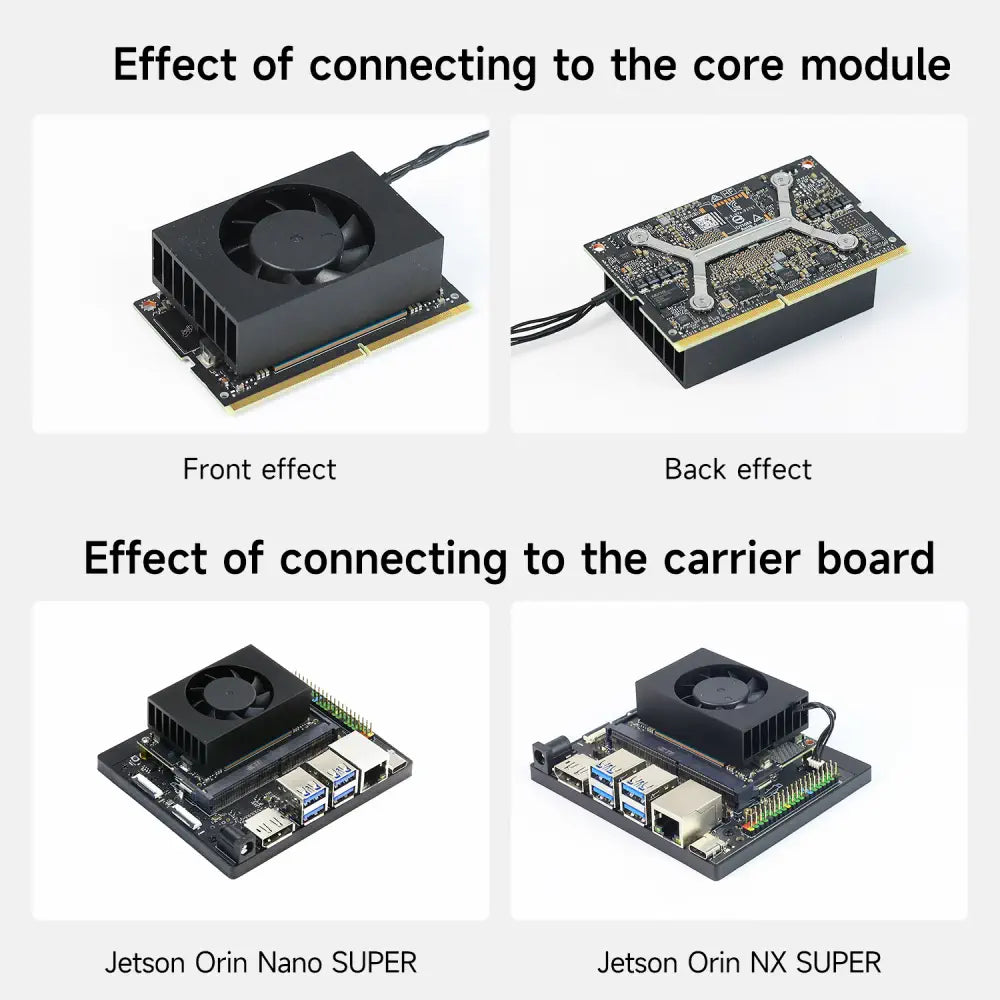Adjustable Cooling Fan and heat dissipation for Jetson ORIN Series