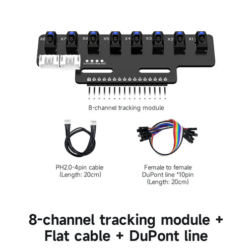 Yahboom 8 channel infrared tracking sensor module--Module+Flat cable+DuPont line