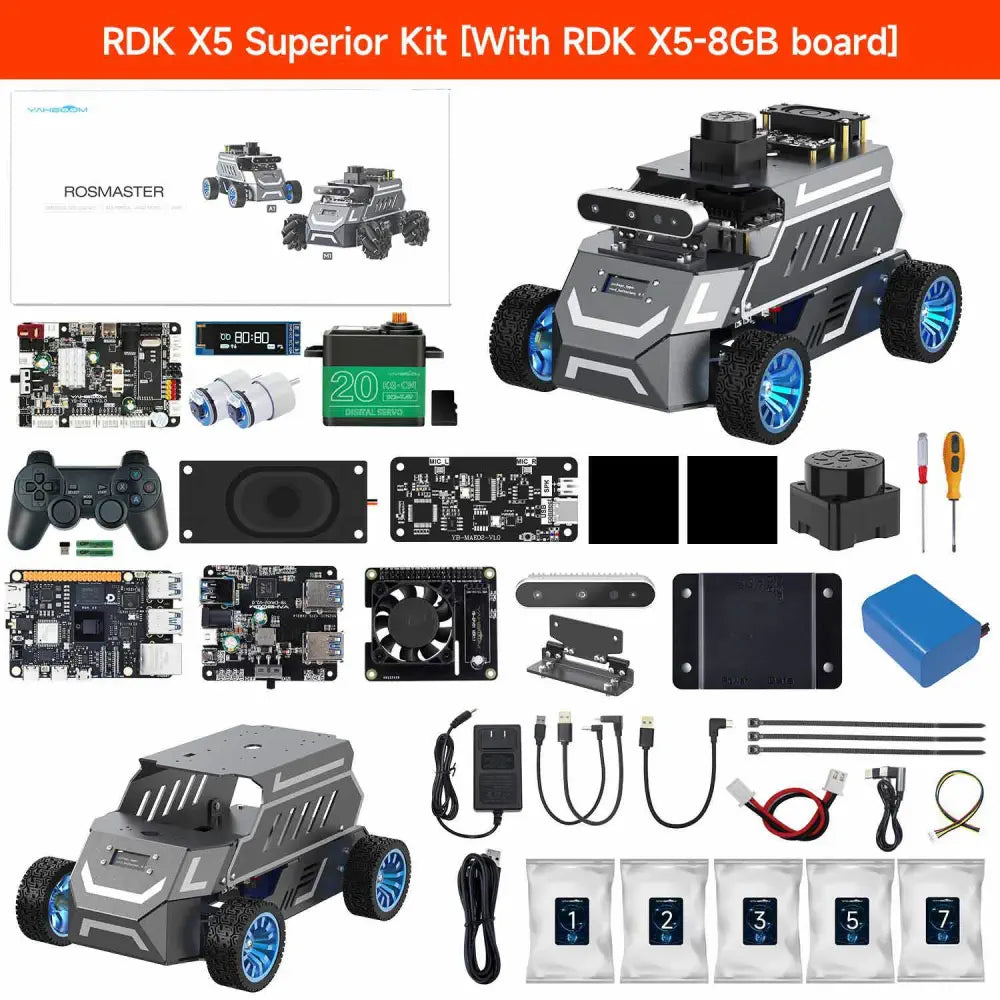 ROSMASTER A1 AI Large Model ROS2 Robot with Ackerman steering chassis-Superior with RDK 8GB