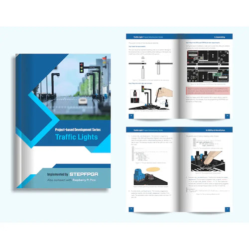 Traffic Light Control System for Learning Raspberry Pico and STEPFPGA