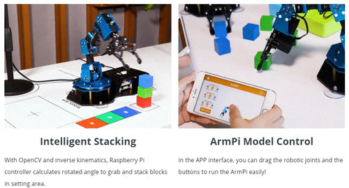 Hiwonder ArmPi Robotic Arm Raspberry Pi 4B 4GB AI Vision Robot for Python