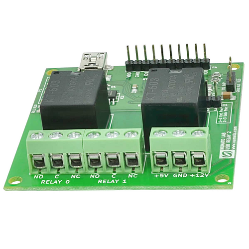 Numato 2-channel USB Relay Module w/ External Power Supply