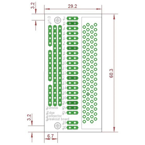 Kitronik Edge Connector Breakout Board for the BBC micro:bit