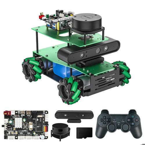 Yahboom ROSMASTER X3 ROS2 Robot with Mecanum Wheel Support SLAM Mapping/Navigation/Python Car Project Research Not included RPi 5 Board(Standard Kit）