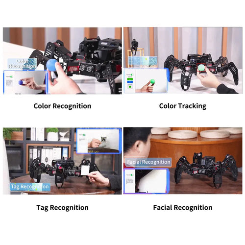 Hiwonder Spiderpi AI Intelligent Visual Hexapod Robot w/ Raspberry Pi 4B 4GB - Advanced Kit