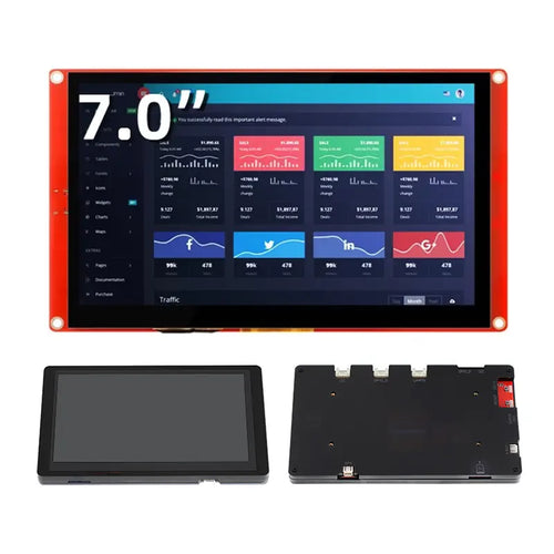 Elecrow CrowPanel 7-inch HMI ESP32 Display 800x480 RGB TFT LCD Touchscreen w/ Case