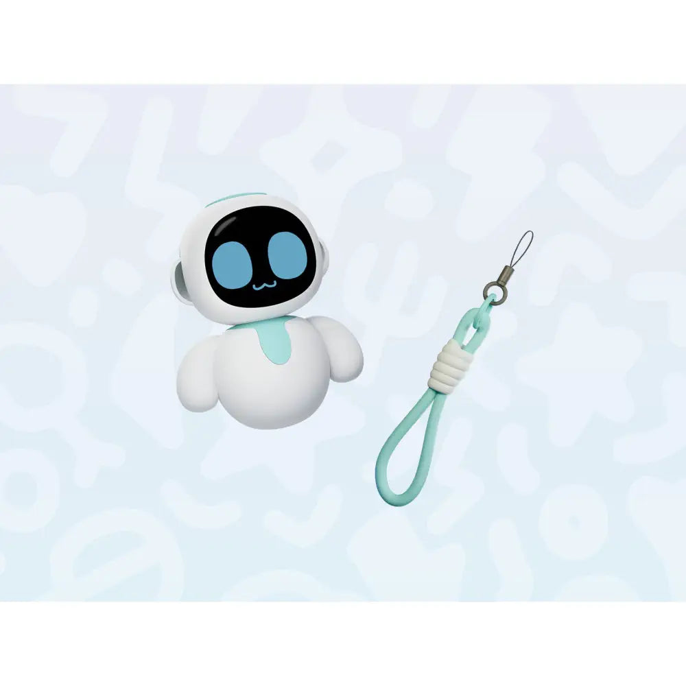 Energize Lab Eiliko Tiny AI Charm Bot w/ Unique Emotions & AI Conversation - Blue