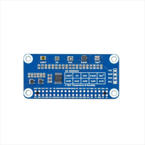 Environment Sensor HAT for Raspberry Pi, I2C Bus