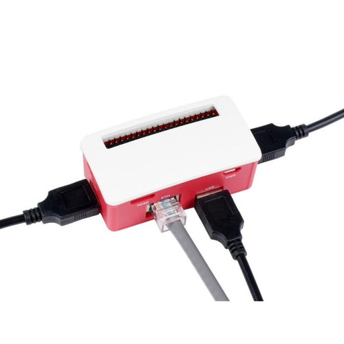 Ethernet/USB HUB BOX for Raspberry Pi Zero Series, 1x RJ45, 3x USB 2.0