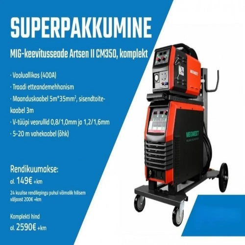 Welding machine power source MEGMEET Ehave CM350/welding robot machine