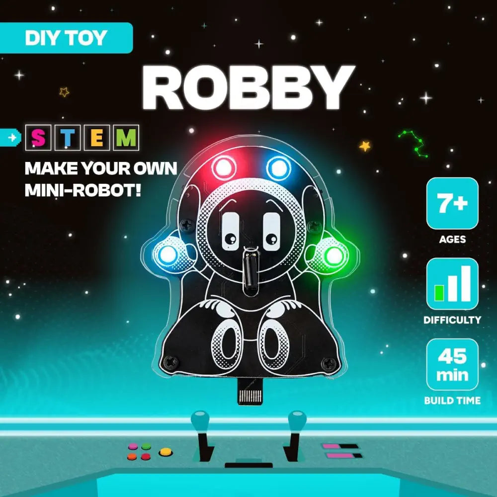 CircuitMess Wacky Robots Robby - Kids STEM Adventure Toys