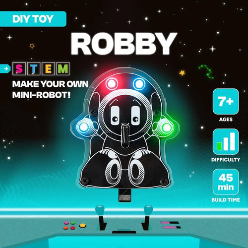 CircuitMess Wacky Robots Robby - Kids STEM Adventure Toys Electronics Kit - Science Kit &amp; Robotics Kit - Engineering Kit with STEM Activity Kits for Ages 7+