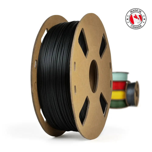 3D Printing Canada Black Canadian-made PLA+ Filament - 1.75mm, 1 kg