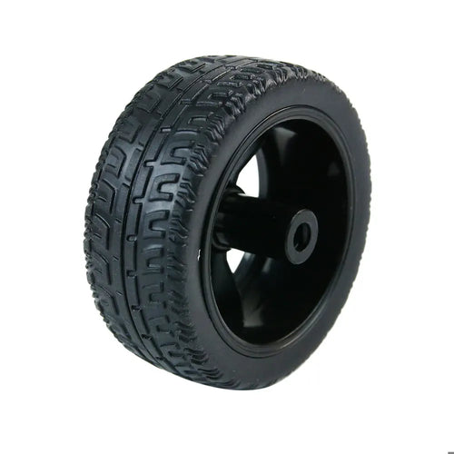 Yahboom 65mm Rubber Wheel Tire Compatible with TT Motor for Smart Car--Black