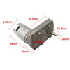 DC 24V Flat Spur Gear Motor, 15RPM Parallel Shaft Gear Motor