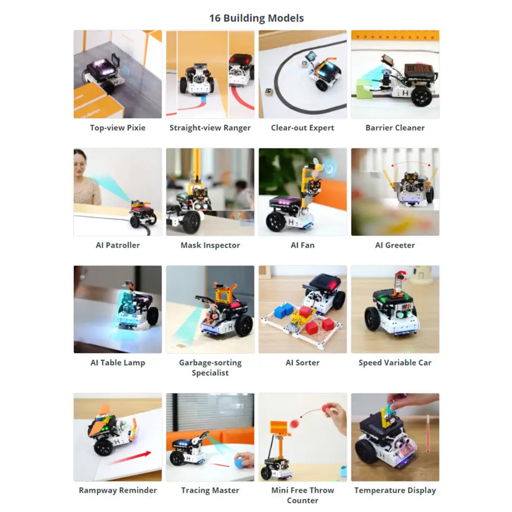 Hiwonder Ainova Pro 16 in 1 Programmable Building Robotic Kit Toy w/ Scratch &amp; Python Support