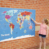 TTS World Outdoor &amp; Classroom Map - Bee-Bot &amp; Blue-Bot Compatible, Weather-Resistant Geography Wall / Floor Mat, Interactive Coding &amp; Spatial Learning, STEAM Education | 80×145 cm