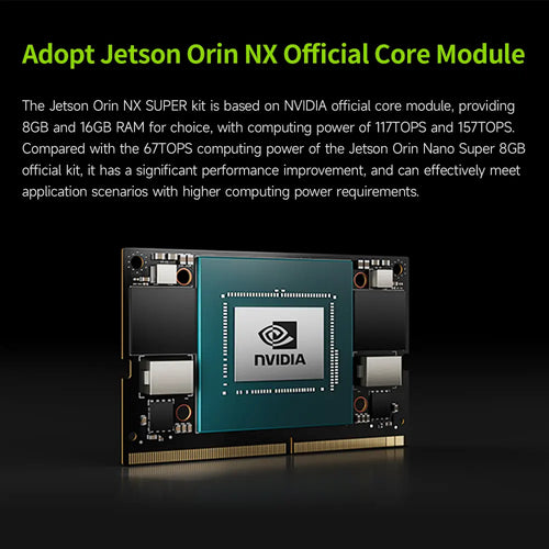 Jetson Orin NX Developer Kit 8GB RAM Super Version with NVIDIA Core Module for ROS AI Deep Learning