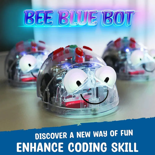 TTS 6-pcs Blue-Bot Starter Pack Programmable Robot - See &amp; Say Version - STEM Learning Coding Robotics for Kids Age 3+