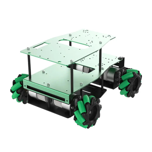 Yahboom Aluminum Alloy ROS Robot Car Chassis - Pendulum Suspension Mecanum Wheel - Medium (EN Manual)