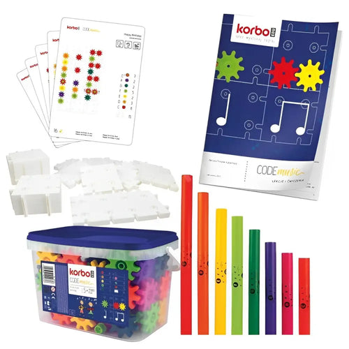 KORBO EDU Code Music Innovative Teaching Tools Coding Music - STEAM Creative Blocks Teachers and Parents Early Years Learning Educational School Supply