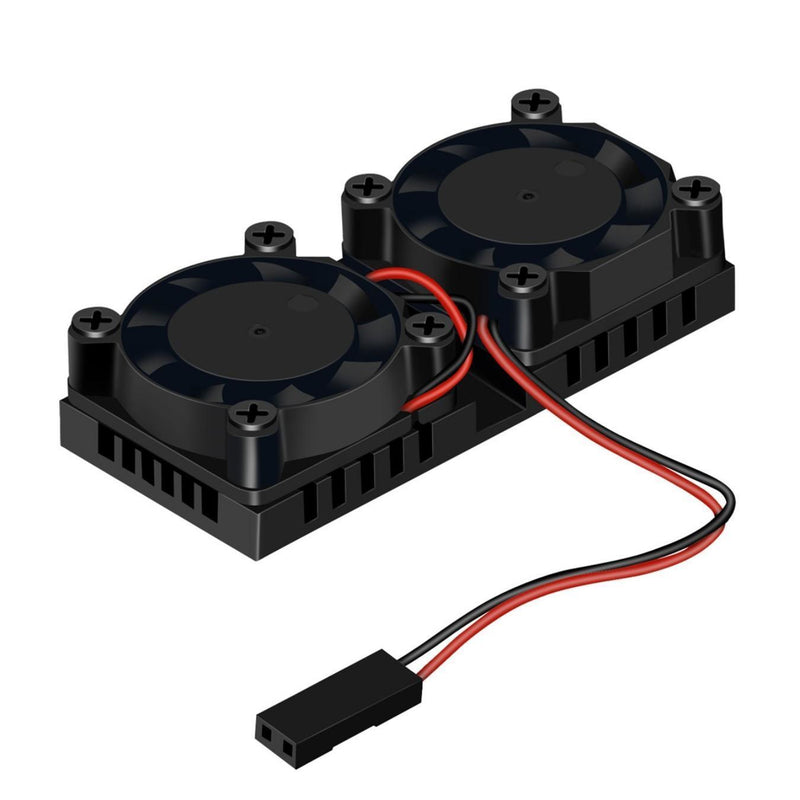Fan Kit & Aluminum Heatsinks w/ 3M Thermal Tape for Raspberry Pi 3/2 Model B/B+