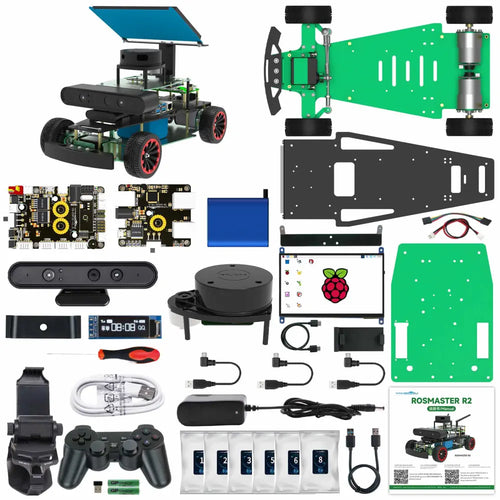 Yahboom Rosmaster R2 ROS2 Robot Ackermann Structure (Superior Version without Raspberry Pi 5 Board)