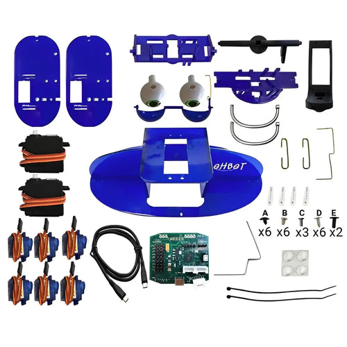 Ohbot 2.2 Kit,  Programmable Social Robot, DIY STEM Educational Coding Robotics for Ages 7+