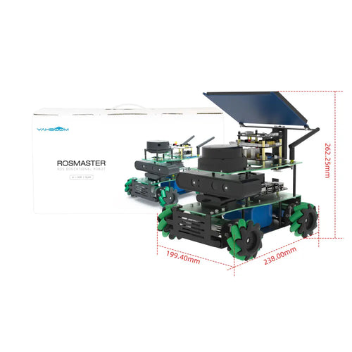 Yahboom ROSMASTER X3 ROS2 Robot with Mecanum Wheel for Jetson Orin NX Support SLAM Mapping/ Navigation/ Python Car Project Research(Ultimate Kit）