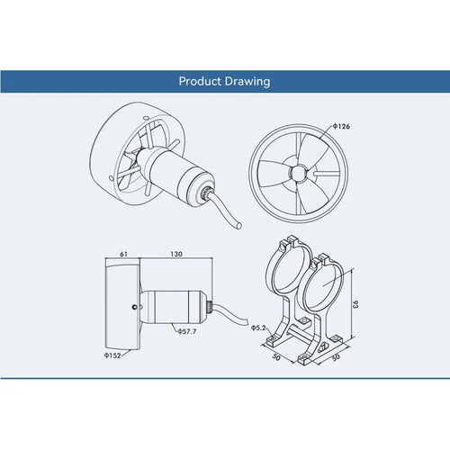 CubeMars DW25 underwater thruster for ROV