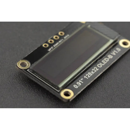 Fermion: Monochrome 0.91” 128x32 I2C OLED Display (Breakout)