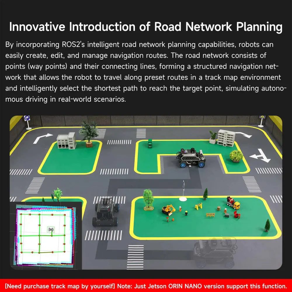 ROSMASTER A1 AI Large Model ROS2 Robot with Ackerman steering chassis-Ultimate with RDK 8GB