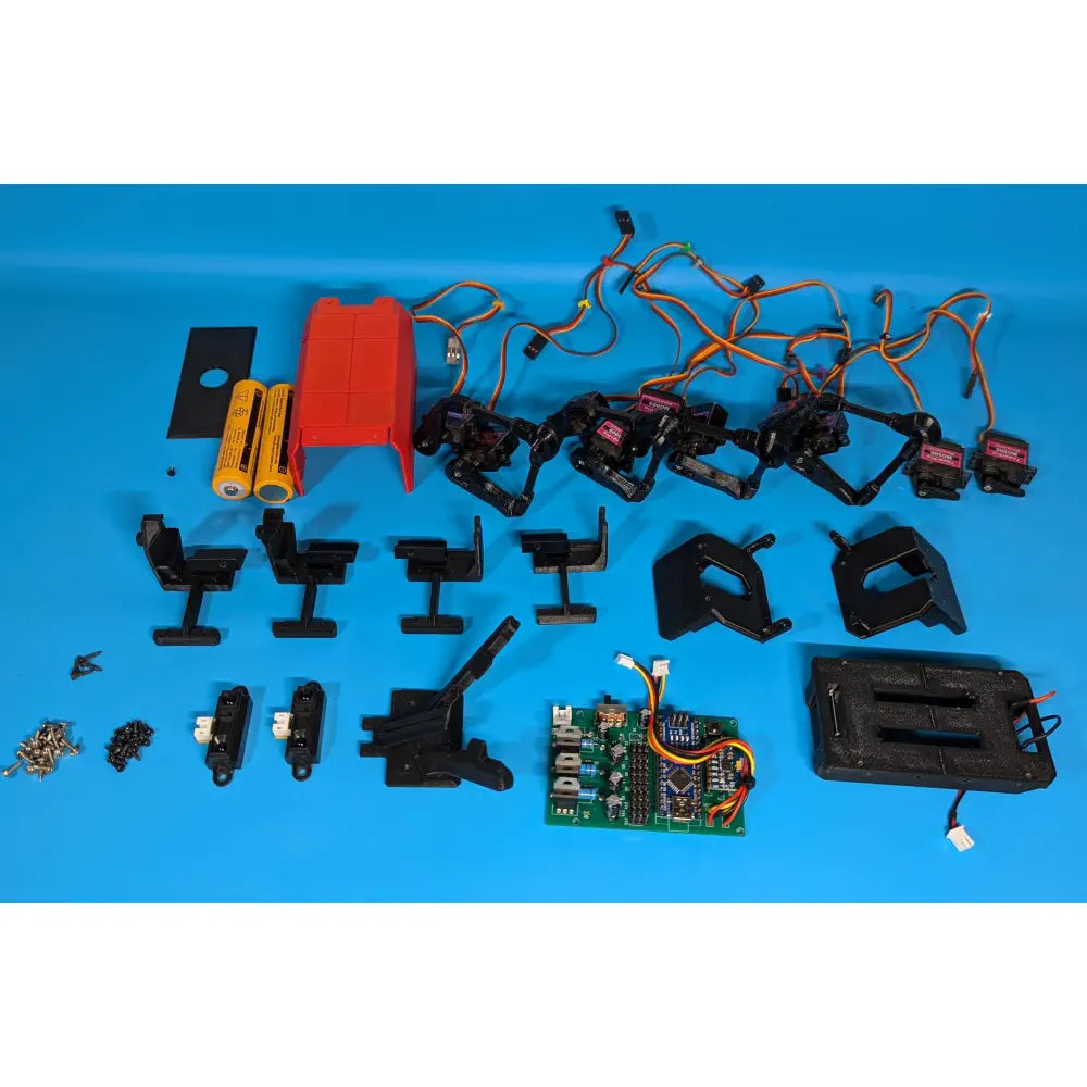 VN ROBOT Walking Robot Lowrie 1.1 fully autonomous walking robot (Complete Construction Kit) with obstacle avoidance behavior