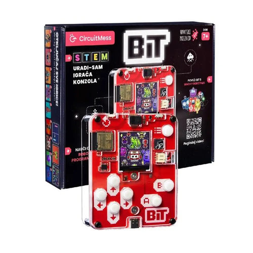 CircuitMess BIT - DIY Stem Adventure Gaming Console - Educational Learning Programming or Coding Toolkit for Ages 9+