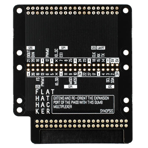 Flat HAT Hacker for Raspberry Pi 400