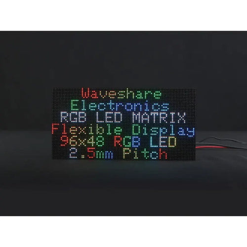 Flexible RGB full-color LED Matrix Panel, 2.5mm Pitch, 96x48, Bendable PCB